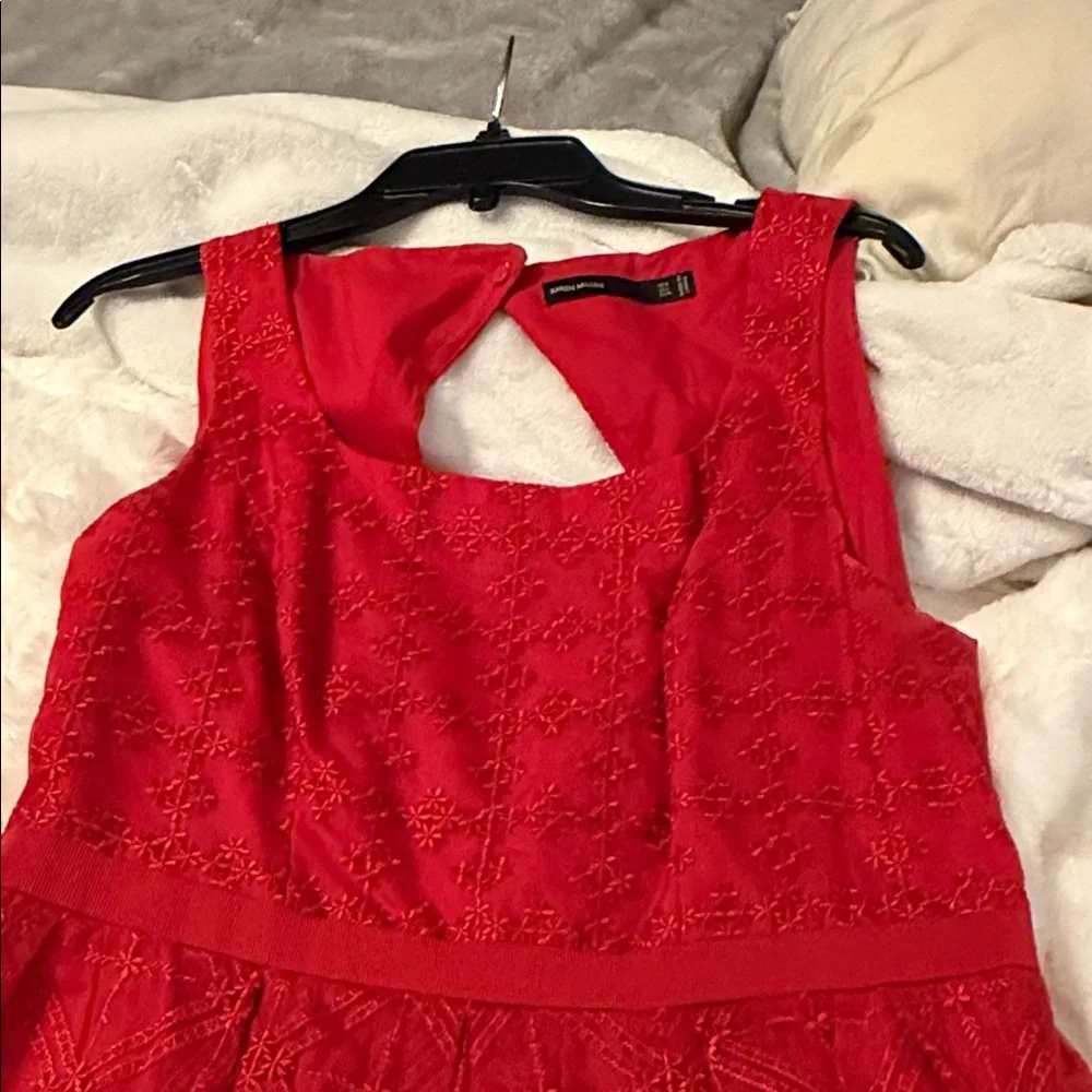 Karen Millen Red Lace Dress - Picture 2 of 10